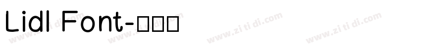 Lidl Font字体转换